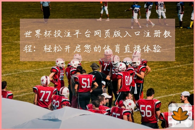 世界杯投注平台网页版入口注册教程：轻松开启您的体育直播体验